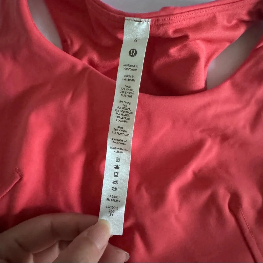 98 🆕💕 Lululemon Invigorate Train Tank - Pale Raspberry - Picture 6 of 11